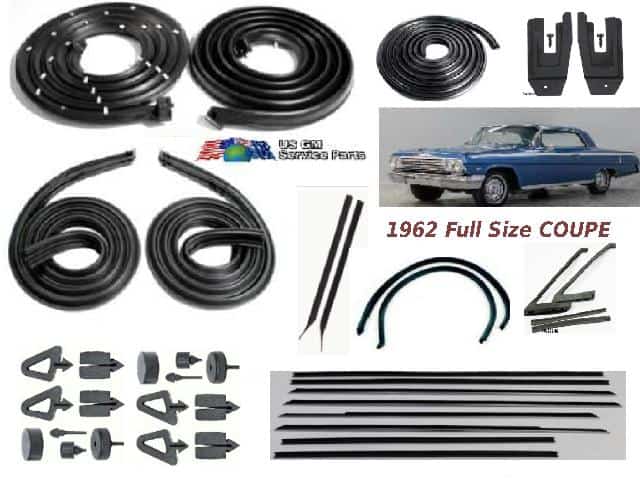 Weatherseal Kit: 62 Full Size COUPE - Stage 2